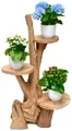 Produktbild: Teak Blumenständer Blumenpodest Pflanzentreppe Ständer Blumenhocker Podest H60cm
