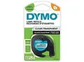 Produktbild: Dymo LT Etikettenband S0721530 Schwarz, Transparent