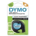 Produktbild: DYMO LT Schriftband Bandfarbe: Transparent Schriftfarbe: Schwarz 12 mm 4 m S0721530