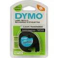 Produktbild: Dymo LetraTag ORIGINAL Kunststoff Schriftband schwarz auf transparent
