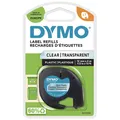 Produktbild: Dymo Letratag Kunststoffband transparent 12mm x 4m