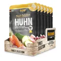 Produktbild: BELCANDO Frischebeutel [6x300g Huhn & Reis mit Zucchini & Möhren] | Nassfutter für Hunde | Feuchtfutter Alleinfutter im Einzelportionsbeutel