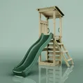 Produktbild: OutdoorToys Spielturm Nizza aus Holz in Dunkelgrün