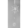 Produktbild: Deko Hänger Eiskristall, Schneesterne L. 45cm B. 16cm klar aus Acryl Formano W25