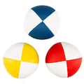 Produktbild: 3er Set Diabolo Premium Soft Jonglierbälle zweifarbig - 58mm Ø Jonglierball Füllung aus hochwertiger Vogelhirse, wasserabweisend, softes Kunstleder, Jonglier-Set für Kinder & Jugendliche