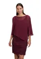 Produktbild: Vera Mont Damen Cocktailkleid mit Spitze Deep Wine,38