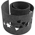Produktbild: zaunzu Sichtschutz Design Vlies Dekor Floral2 Einzelstreifen Anthrazitgrau 2,55m