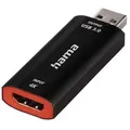 Produktbild: Hama Video-Aufnahme-Stick, USB-Stecker - HDMI™-Buchse, 4K Video-Converter Video-Adapter USB Typ A zu HDMI schwarz