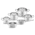 Produktbild: Fissler Topf-Set Original-Profi Collection®, Edelstahl 18/10 (Set, 6-tlg., Kochtopf 16/20/24 + Bratentopf 20 + Sauteuse 20 + Dämpfeinsatz 20cm), Made in Germany