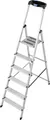 Produktbild: KRAUSE Stehleiter Safety, Aluminium, 1x6 Stufen, Arbeitshöhe ca. 325 cm