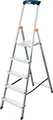 Produktbild: Krause 126344 Stufen-Stehleiter Safety Alu-Leiter. 6 Stufen