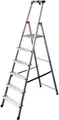 Produktbild: KRAUSE Stufenstehleiter Safety, 6 Stufen 124004
