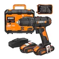 Produktbild: WORX WX370 Akku-Schlagbohrschrauber 20V, inkl. 2x2Ah Akkus & 30 Stk. Bohrer