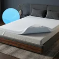 Produktbild: Arensberger Matratzen Topper LUXURY, 180x200cm, Gelschaum und Memory Gel Foam Matratzentopper, waschbar, geeignet für Federkern & Matratzen, Höhe 10cm