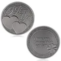 Produktbild: HARMILIY Gedenk-Liebes-Münzen-Liebes-Wörter ich Liebe Dich mehr, als ich Sagen kann Romantik-Paar-Sammlung-Kunst-Geschenk-Andenken