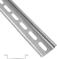 Produktbild: ARLI Hutschiene 35 x 7 x 200 mm gelocht Stahl verzinkt Tragschiene für Verteilerkasten Schaltschrank