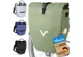 Produktbild: Valkental Fahrradtasche Gepäckträgertasche - Fahrradtasche für Gepäckträger, wasserdicht, große Reflektoren, 20L & 28L