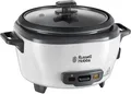 Produktbild: Russell Hobbs Schwarz Weiß 1,4 l Tasten Metall Glas 300 W Medium Rice Cooker W 6 Servings (23887036001)