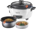 Produktbild: Russell Hobbs Mittlerer Reiskocher, Edelstahl/Weiß (Bis Zu 200 Gramm)