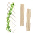 Produktbild: Rankgitter Rankhilfe Holzspalier Pflanzenspalier Pflanzgitter ausziehbar 3er Set