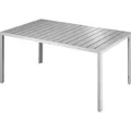 Produktbild: tectake® Gartentisch Bianca aus Aluminium und Kunststoff 150 x 90 x 74,5 cm - Silber