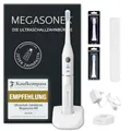 Produktbild: Megasonex Ultraschall-Zahnbürste M8 Set - mit 2 Vibrations-Stufen - inkl. Ladestation, 2 Bürstenköpfen & Reiseetui