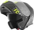 Produktbild: FC-Moto Novo Straight Klapphelm, schwarz/gelb, XS (53/54)