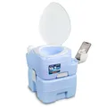 Produktbild: SereneLife Camping Toiletten - 20L Porta Potti Chemietoilette mit Handyhalter, 120 Spülungen, 12L Frischwassertank, Reinigungssprühgerät, Campingklo - Mobiles WC für Outdoor, Reisen & Wohnmobil