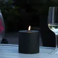 Produktbild: LED Kerze MIA Deluxe Homeart outdoor 3D Flamme flackernd H: 10cm D: 10cm schwarz