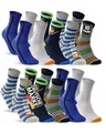 Produktbild: 10 Paar Kinder Socken Jungen & Mädchen Baumwolle Kindersocken 54353 (27-30)