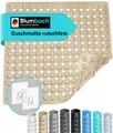 Produktbild: Blumbach Duschmatte - griffige Antirutschmatte Diamant 53 x 53 cm, - 100% BPA-frei, inkl. 2 Haken zum Aufhängen, Duscheinlage, schimmelressisten & maschinenwaschbar