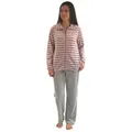 Produktbild: Normann Relaxanzug Langer Nicky Damen Hausanzug, Jacke mit Reißverschluss 281 216 98 001 grau 44/46
