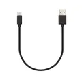 Produktbild: Veho USB-A zu USB-C Lade- und Synchronisierungskabel - 0,2 m, schwarz