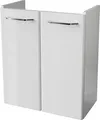 Produktbild: FACKELMANN Mini-Waschtischunterschrank MILANO / Badschrank mit Soft-Close-System / Maße (B x H x T): ca. 52 x 61 x 27,5 cm / Schrank fürs Badezimmer mit 2 Türen / Korpus: Weiß / Front: Weiß