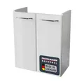 Produktbild: FACKELMANN Mini-Waschtischunterschrank Milano/Badschrank mit Soft-Close-System/Maße (B x H x T): ca. 52 x 61 x 27,5 cm/Schrank fürs Badezimmer mit 2 Türen/Korpus: Weiß/Front: Weiß