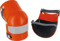 Produktbild: Nierhaus Wohltat Knieschoner - Gelenkschoner Orange mit Zellkautschuk Innenkissen - Profi Knieschutz für Bodenleger Bau Tiefbau Garten Bergbau - Extrem belastbar, wasserdicht, passt sich dem Knie an