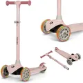 Produktbild: Kinderroller 3-Räder LIONELO Jessy Kinderscooter bis 50KG LED Räder Pink Rose