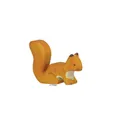 Produktbild: Holztiger Holzfigur Eichhörnchen stehend, orange Holzspielzeug