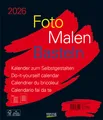Produktbild: Foto-Malen-Basteln Bastelkalender schwarz groß 2026 Verlag Korsch