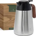 Produktbild: Thermoskanne 15L - Kaffeekanne aus doppelwandigem 304 Edelstahl - Isolierkann...