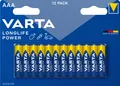 Produktbild: 12x Varta Longlife Power 4903 Micro AAA Batterie 1,5V 1260mAh LR03
