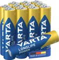 Produktbild: Batterien AAA, 12 Stück, Longlife Power, Alkaline, 1,5V, ideal für Spielzeug,...