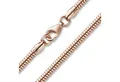 Produktbild: Materia Collier Damen Rosegold Schlangekette Ø3mm K25, Sterlingsilber, rosevergoldet