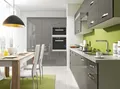 Produktbild: Feldmann-Wohnen Küchenzeile Essen Trend, (Schubladen mit Teilauszug und Soft-Close-Funktion), 13-teilig weiß / graphit Hochglanz L-Form