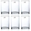 Produktbild: 6er Set Glasvasen Dekogläser CYLI Zylinderform H. 15cm D. 10cm Sandra Rich