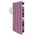 Produktbild: heimtexland ® Gardine Blickdicht Verdunklungsgardine mit Kräuselband und versteckten Schlaufen, Thermogardine, Verdunklungsvorhang,-lichtundurchlässig- HxB 245x135 cm Typ139 (Mauve-aubergine)