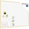 Produktbild: Allboards Weiß Pinnwand mit Holz Rahmen 120x90cm Korktafel Korkwand Pinnwand Kork Oberfläche