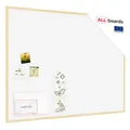 Produktbild: ALLboards Weiß Pinnwand mit Holz Rahmen 120x90cm Korktafel Korkwand Pinnwand Kork