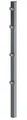 Produktbild: Alberts 677718 Zaunpfosten mit Klemmlasche und Zubehör | feuerverzinkt, anthrazit kunststoffbeschichtet (RAL 7016) | Länge 1750 mm | 60 x 40 mm