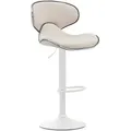 Produktbild: CLP Barhocker Las Vegas V2 Stoff creme/weiß